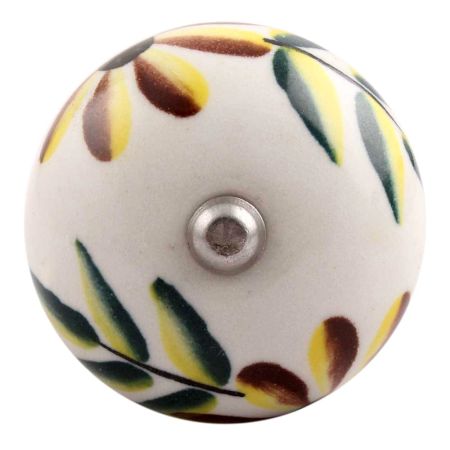 Olive county Leaf Ceramic Wine Stopper